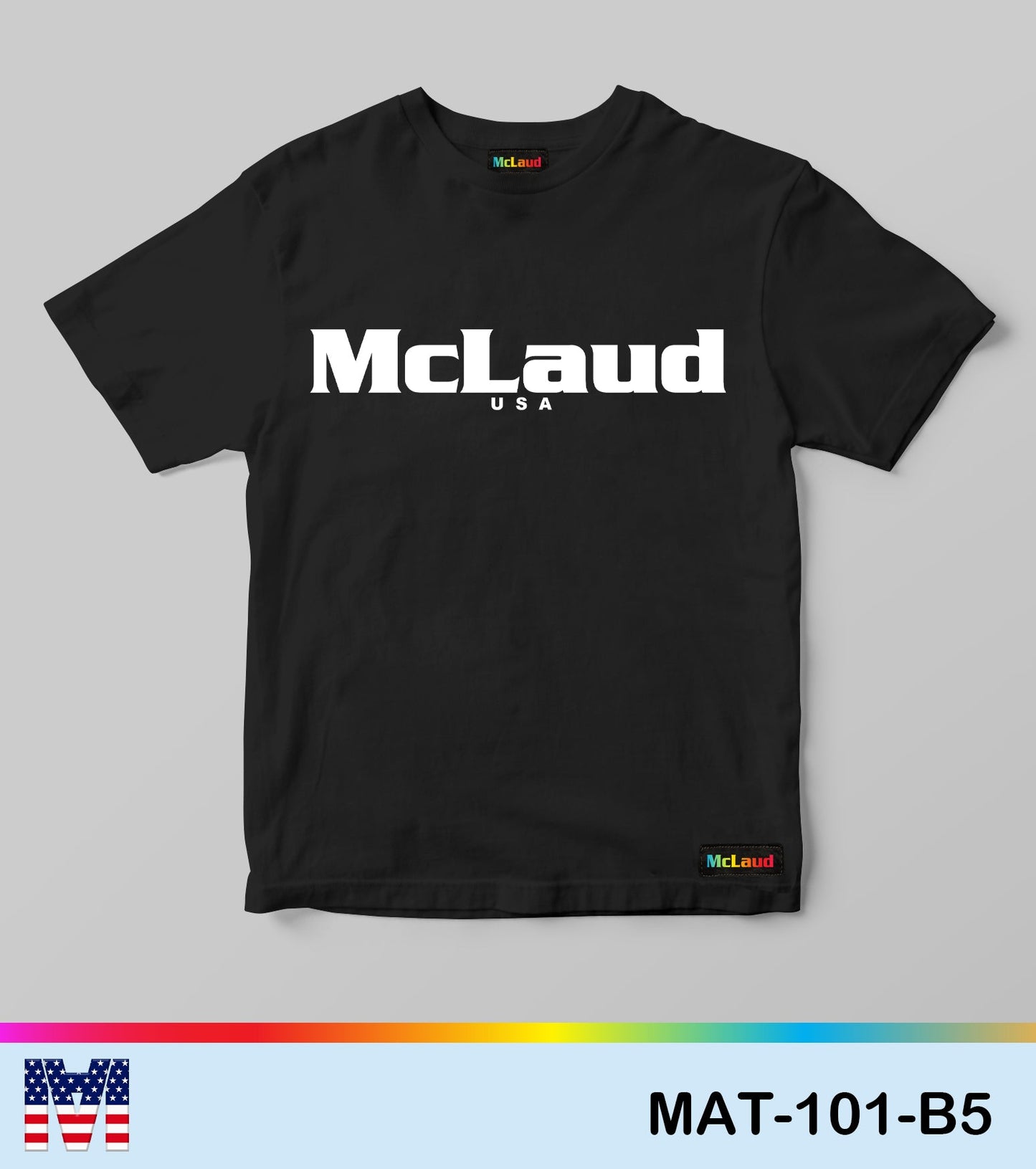 MAT101 - McLaud USA Solid Text Tee