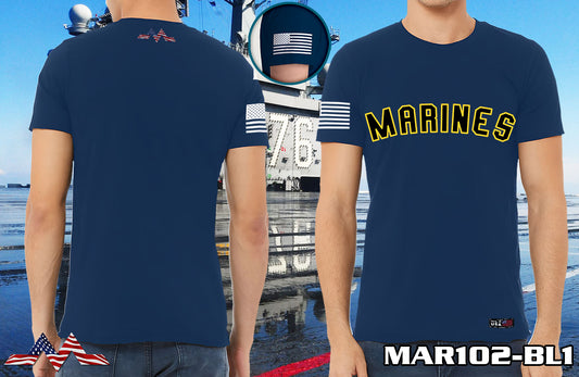 EJ US Marine Tee, design #MAR102