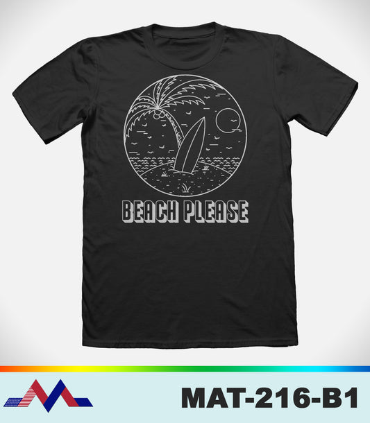 MAT216 - McLaud Apparel Beach Please Tee