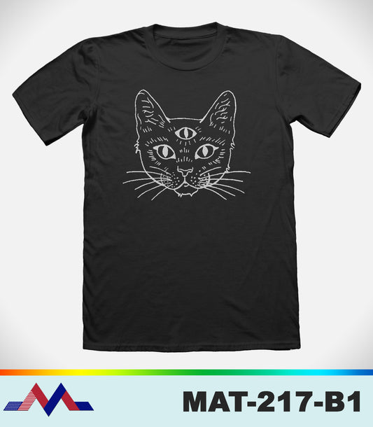 MAT217 - McLaud Apparel Cat with 3 Eyes Tee